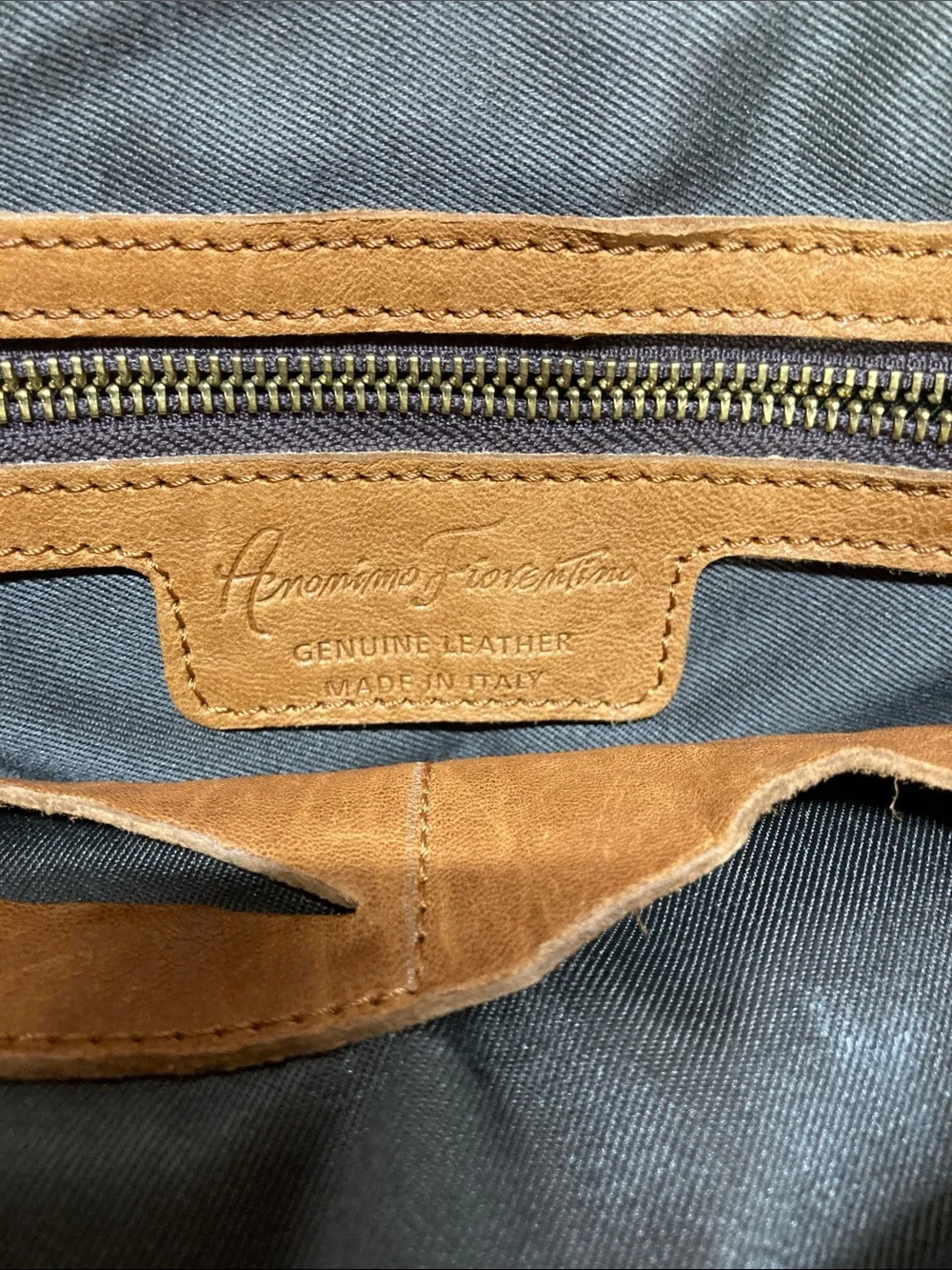Anonimo Fiorentino Women's Woven Leather Backpack - Tan (OKPM-09-031)